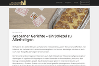 Screenshot Graberner GeschichteN Website news on desktop device