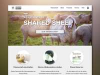 Screenshot of the home page of sharedsheep.com with text: Welcome at Shared Sheep